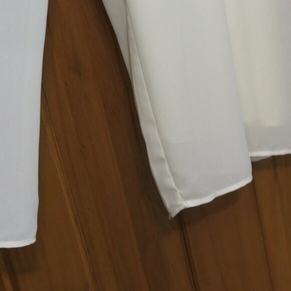 VTG Joan Ivory Pants Chiffon Lined Wide Leg Evening Cocktail Size 1X - Picture 3 of 9